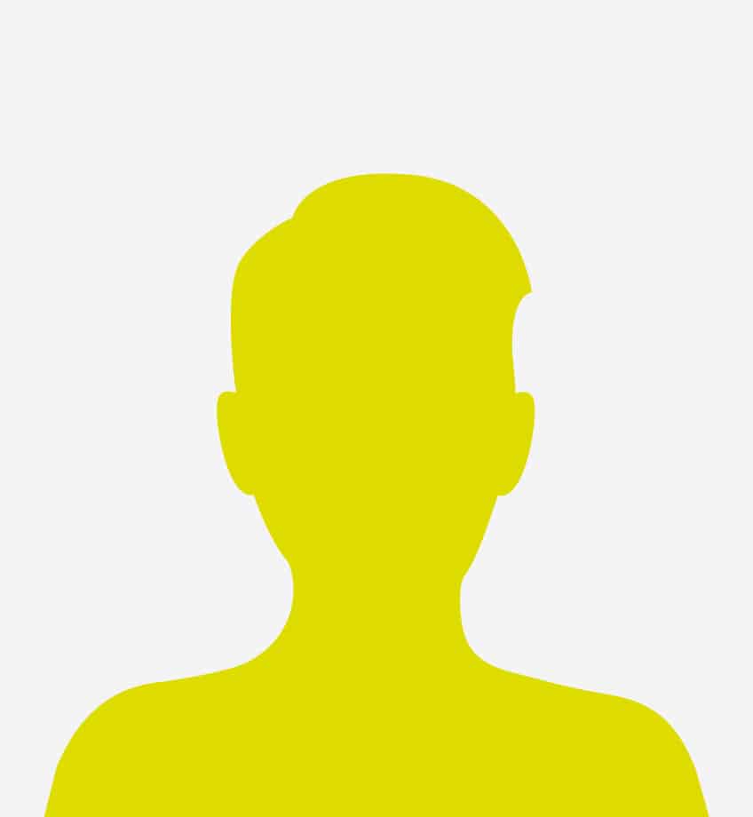 Yellow profile of a person